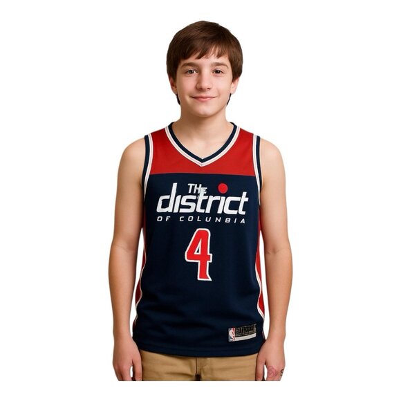 Russell Westbrook Washington Wizards Fanatics Replica Jersey~Size YL~Navy L1 13 - Picture 1 of 9